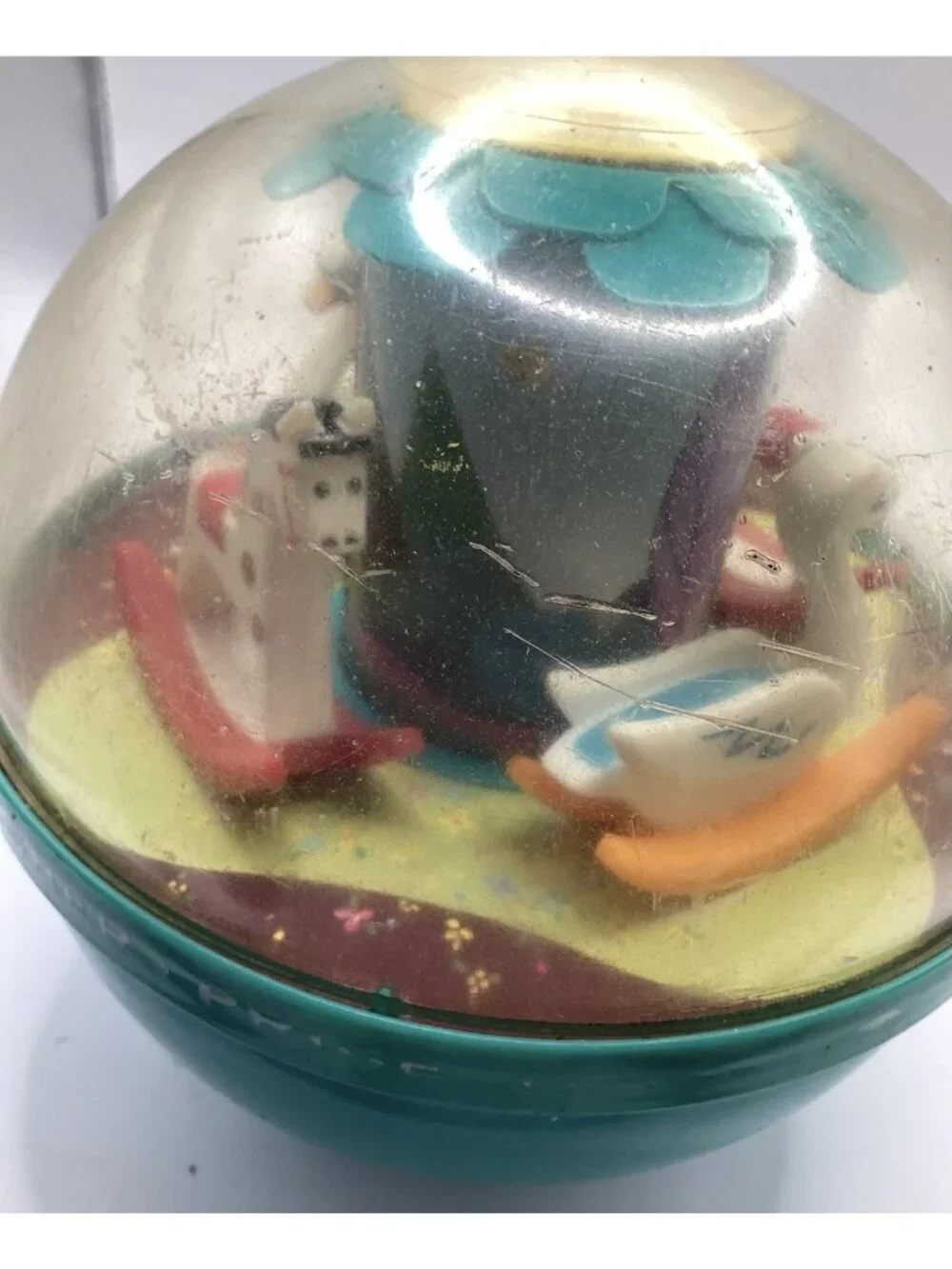 1966 Vintage Fisher Price Roly Poly Chime Ball